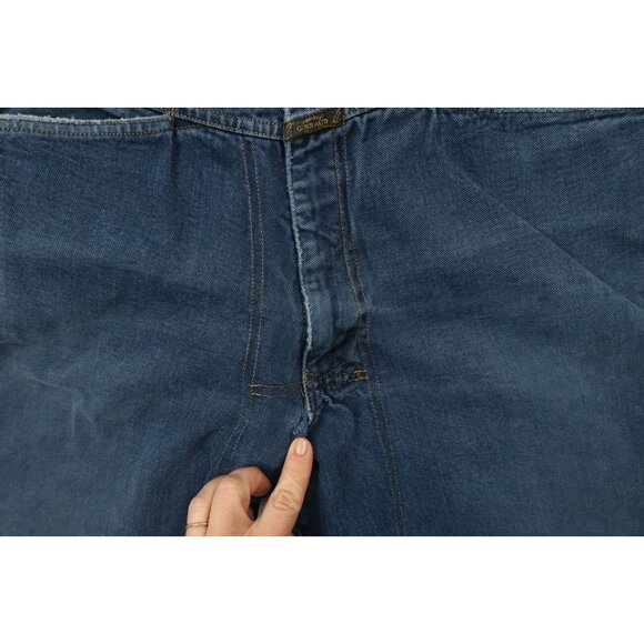 Vtg 90s Marithe Francois Girbaud Mens 40x32 Thrashed Baggy Fit Denim Jeans USA - Picture 7 of 16